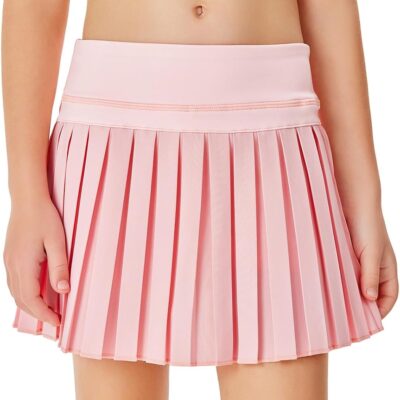 Girls Pleated Skirts with Shorts Athletic Tennis Skorts Sport Performance Skirt with Pockets 4-14 Years
