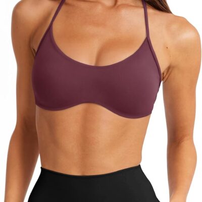 Women Y-Shaped Back Sports Bra (Rayet Back, Thin Straps)
