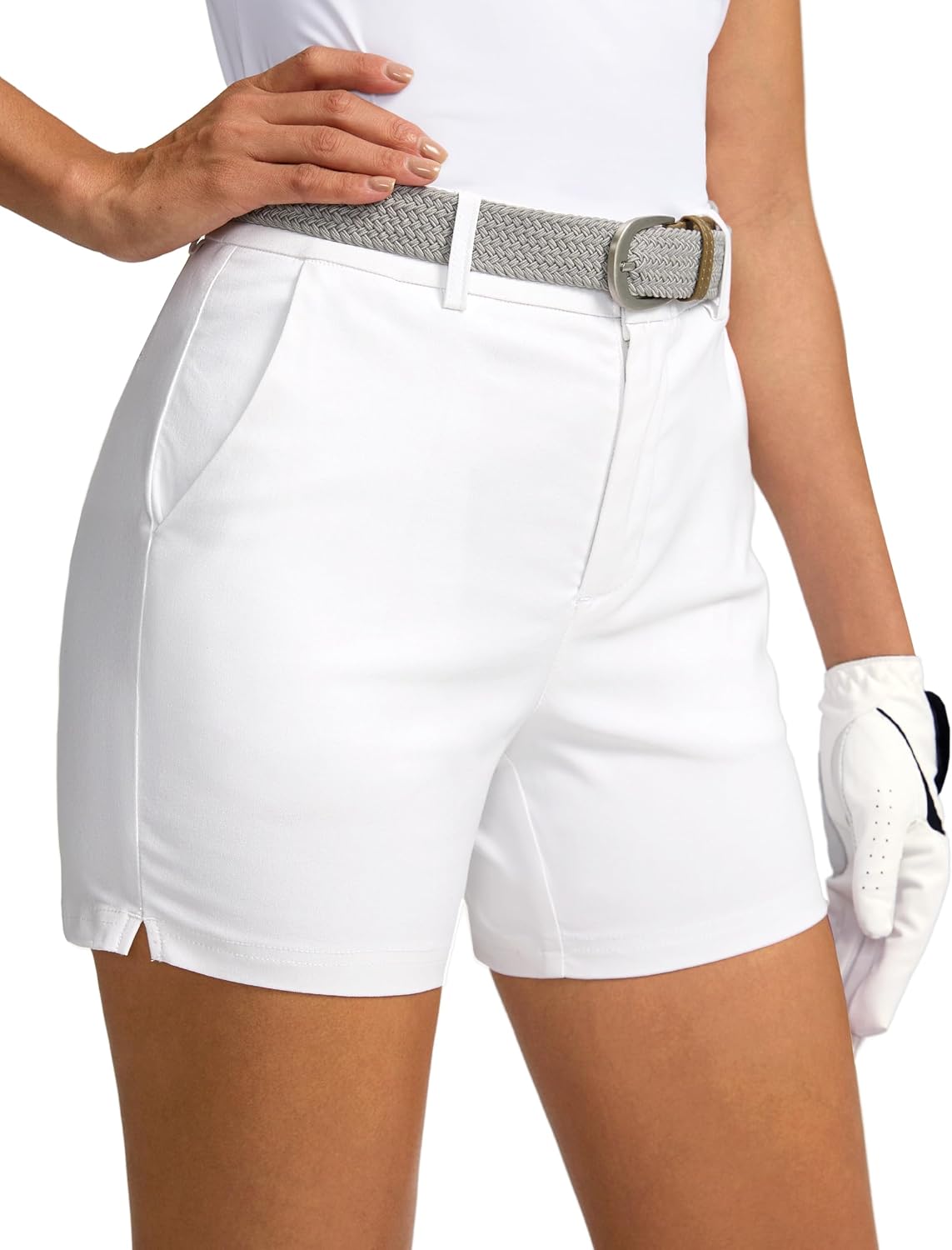 Women 5 Golf Shorts with Pockets Quick Dry Stretch Work Outdoor Hiking Shorts for Women Casual Summer