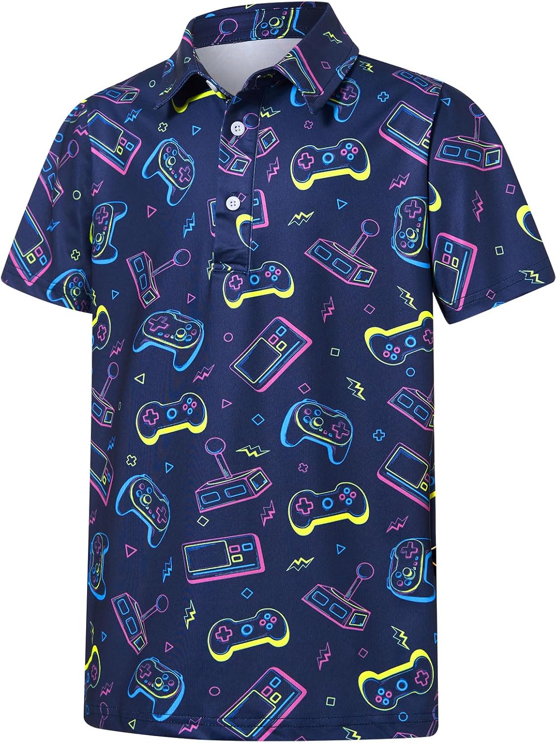 Boys Polo Shirts Hawaiian Golf Clothes Fashion Short Sve Kids Cool School Uniform 5-14T