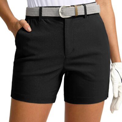 Women 5 Golf Shorts with Pockets Quick Dry Stretch Work Outdoor Hiking Shorts for Women Casual Summer